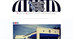 Desktop Screenshot of greenvilleawningnc.com