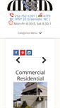 Mobile Screenshot of greenvilleawningnc.com